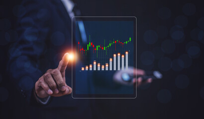 Investment stock market concept, Businessman trading Investment stock market, investor Investment stock market for business profit