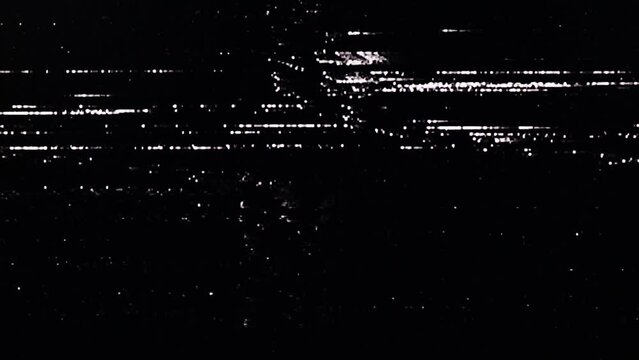 TV Static Noise Glitch Effect &ndash; Original Video from a vintage Television