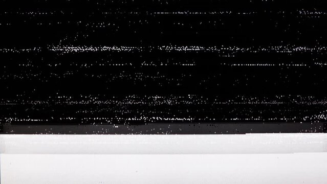TV Static Noise Glitch Effect &ndash; Original Video from a vintage Television