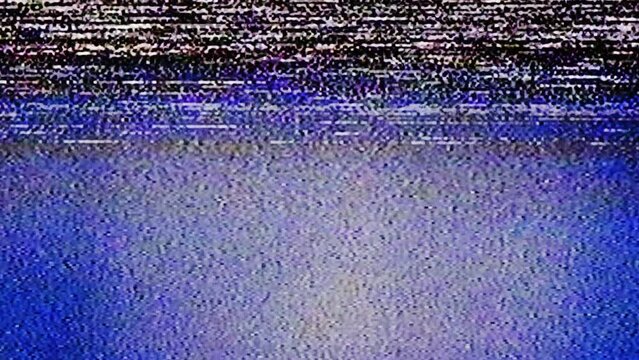 TV Static Noise Glitch Effect &ndash; Original Video from a vintage Television