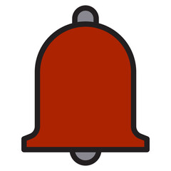 Obraz premium Notification color line style icon