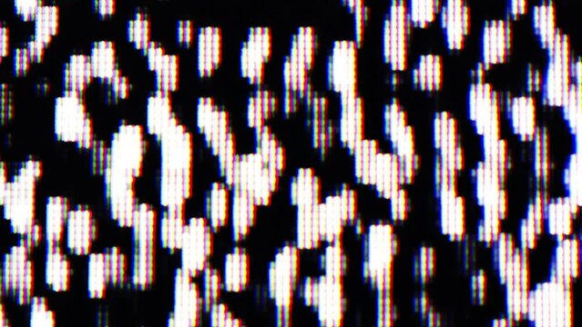 TV Static Noise Glitch Effect &ndash; Original Video from a vintage Television