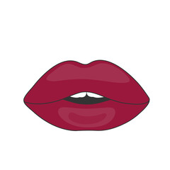 female lips pop art style