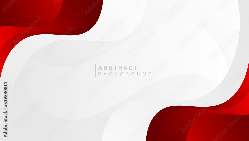 Poster red curve on a white background vector