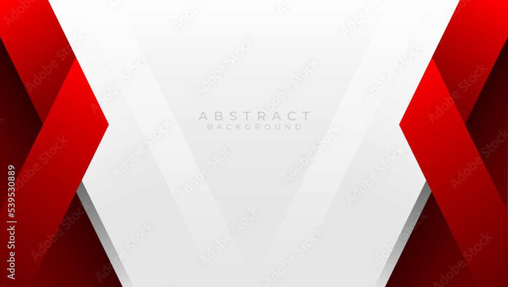 Poster red curve on a white background vector