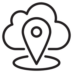 Lacation outline style icon