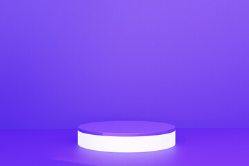 3d rendering podium realistic background