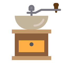 Grinder flat style icon