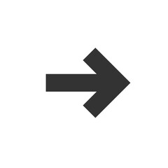 Arrow black icon. Cursor. Modern arrow.