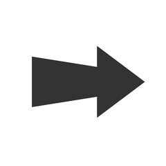 Obraz premium Arrow black icon. Cursor. Modern arrow.