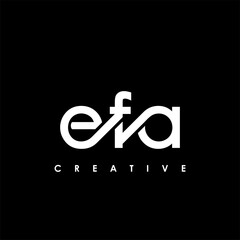 EFA Letter Initial Logo Design Template Vector Illustration