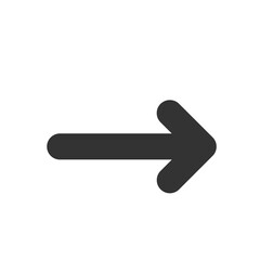 Arrow black icon. Cursor. Modern arrow.