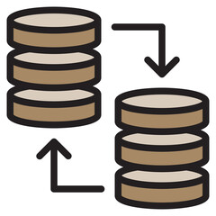Data color line style icon