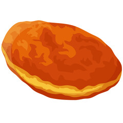 カレーパンのイラスト素材　ベクター