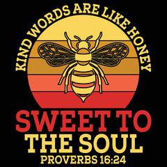 Kind Words Are Like Honey Sweet To The Soul Proverbs 16 24