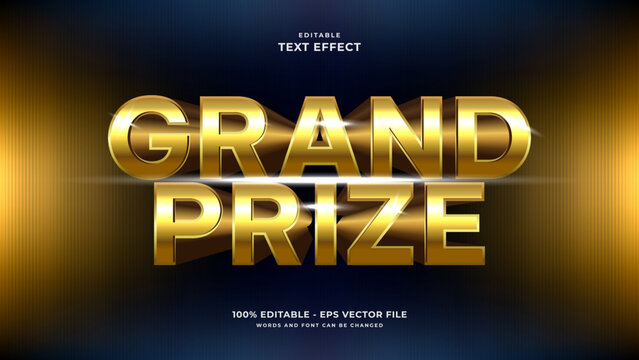 Gold Grand Prize Text Effect