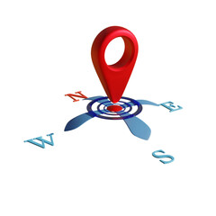 3d map icon for website