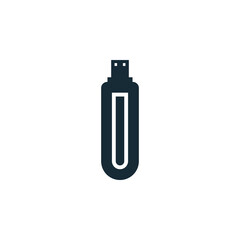 Flash Drive Icon Design Template Elements