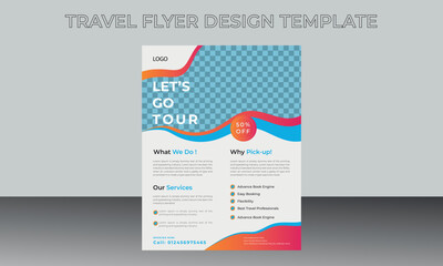   Modern Travel flyer Templates and Summer Holiday flyers or travel agency posters for print template
