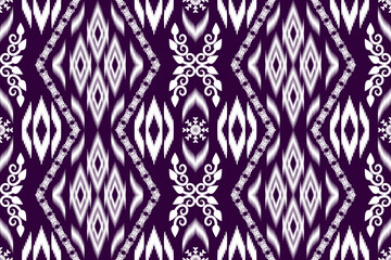 Beautiful embroidery.geometric ethnic ikat oriental pattern traditional .Aztec style,abstract,vector,illustration.design for texture,fabric,clothing,wrapping,fashion,carpet,print.