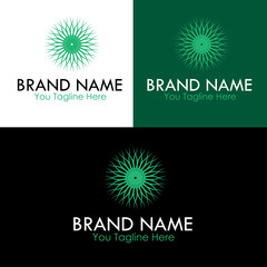Green energy healthy brand identity design