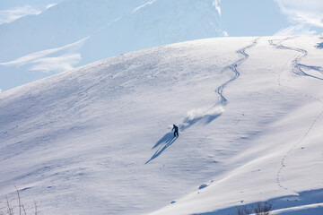 Erzincan, Turkey, January 29, 2022: Ergan Ski Resort View, 