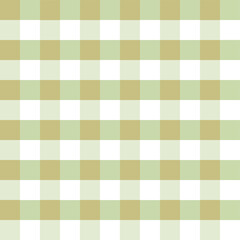 Gingham plaid green pastel seamless pattern on a white background