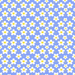 Fototapeta na wymiar seamless pattern with flower and dot
