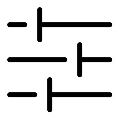filter adjustment icon