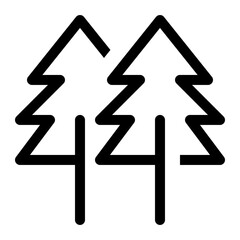pine trees icon