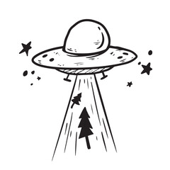 space shuttle and ufo