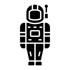 Space Suit Glyph Icon