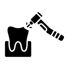 Drilling Glyph Icon