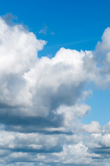 Obraz premium Clouds with hole vertical