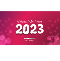 Fototapeta na wymiar Happy New Year, Happy New Year 2023, Celebration, 2023, Holiday Background , 3d Text Effects