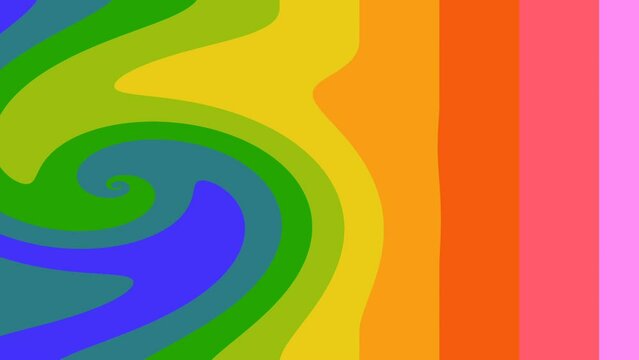 spiral pattern distorts the colors of the spectrum