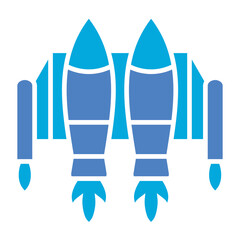 Jetpack Glyph Two Color Icon