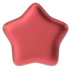 3D star. 3D illustration.