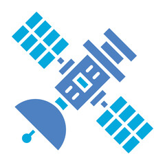 Satellite Glyph Two Color Icon