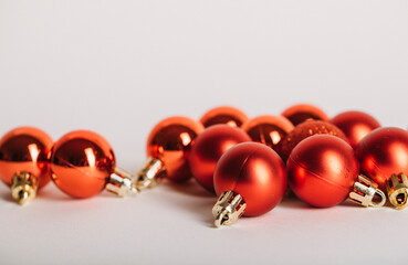 red christmas balls