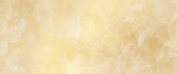 Vector watercolor gold art background. Old paper. Beige watercolour texture for for cover design, cards, flyers, poster,  banner or design interior. Brushstrokes and splashes. Painted template.