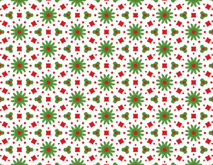 Fototapeta na wymiar seamless pattern with flowers christmas pattern 