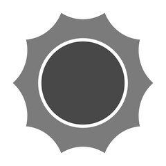 Sun Greyscale Glyph Icon
