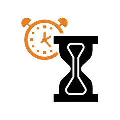 Load time, average, loading icon. Editable vector graphics.