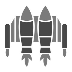Jetpack Greyscale Glyph Icon