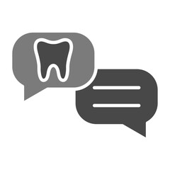 Fototapeta premium Consultation Greyscale Glyph Icon