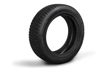 Black Tire isolated on white background