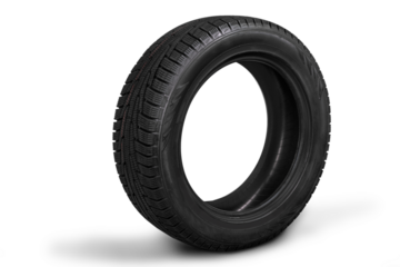 Black Tire isolated on white background