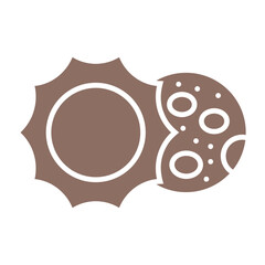 Lunar Eclipse Multicolor Glyph Icon