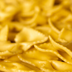 close up of pasta
